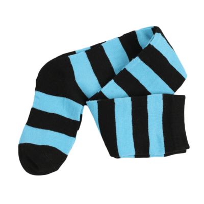 Long Socks Attractive Soft Striped Over the Knee Thigh High Stockings Polyester