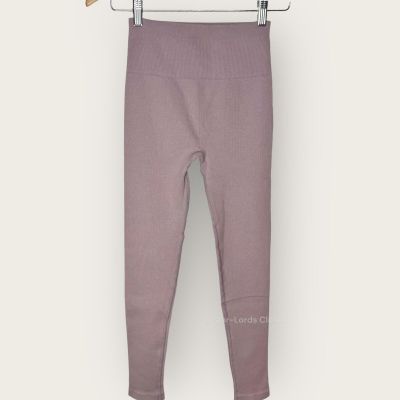 Everlane Seamless Legging Pants | Size XS/S | Dusty Lavender Ribbed Minimalist