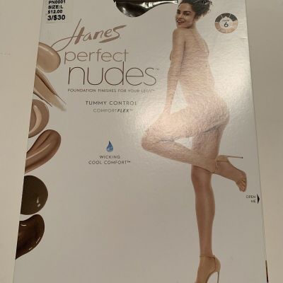 Hanes Perfect Nudes Size Large Color 6 Bronze New In Open Slightly Damaged Pkg