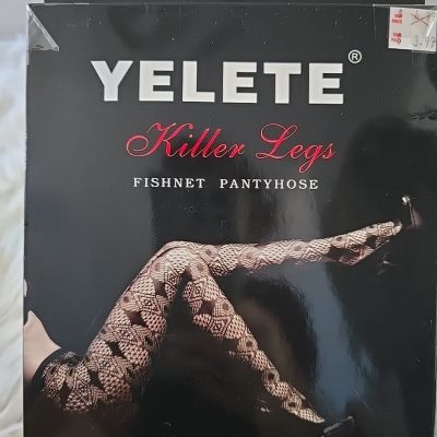 Yelete Killer Legs Fishnet Pantyhose Stocking Hypnotic Tale , ONE SIZE