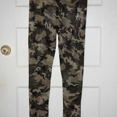 Denny Rose Camouflage Tights (See-through, Size Medium or Large)