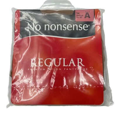 No Nonsense Regular Reinforced Toe Pantyhose Tan 003 Size A