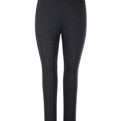 Roz & Ali Women Gray Leggings L