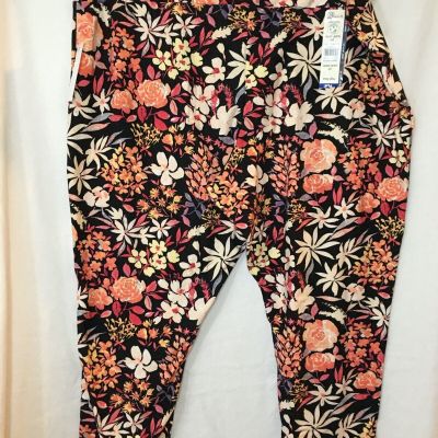 New Terra & Sky Women Plus Floral Capri Leggings Super soft size 3X