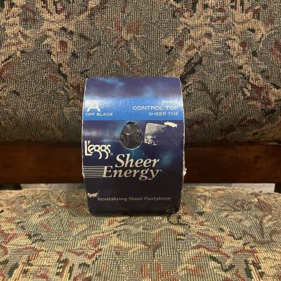 L'eggs Sheer Energy Control Top Revitalizing Pantyhose Size A Off Black