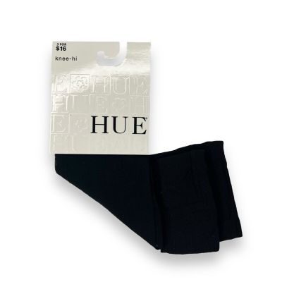 Hue Women’s Knee Hi Black Pindot One Size Fits Most 1 Pair