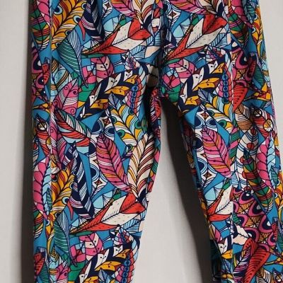 Agnes and Dora Leggings  S/M Feather Fever