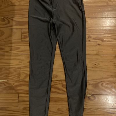 Forever 21 Gray Shiny Legging Pants Medium