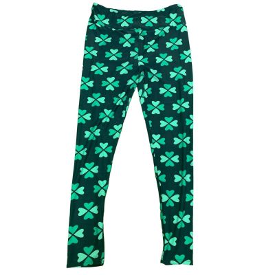 Lularoe Rare shamrock leggings size TC