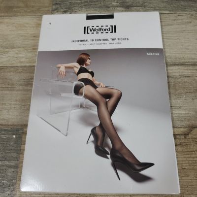 Wolford Tights Individual 10 Tights 10 Den Tights Sz Small Transparent Matte NEW