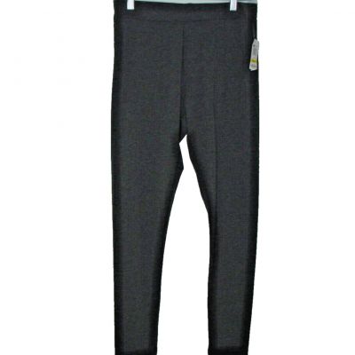 NEW Style & Co. Womens Med Full Length Leggings Charcoal Heather Gray Activewear