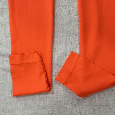 Womens One Size Neon Orange Leggings NEW MIX NWT Soft Stretch 80's style