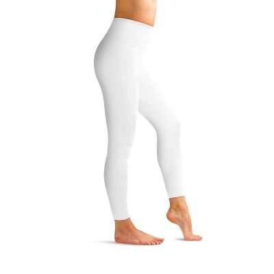 NIP Warner's Women's White Seamless Ribbed Leggings 2X/3X 16-18