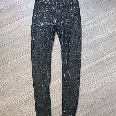 Gianni Bini Sequin Leggings Pants Size Medium