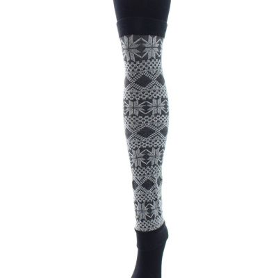 Flake Zone Cotton Blend Sweater Tights/Legwarmer