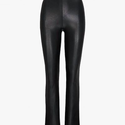 Commando women's faux leather flare legging in Black