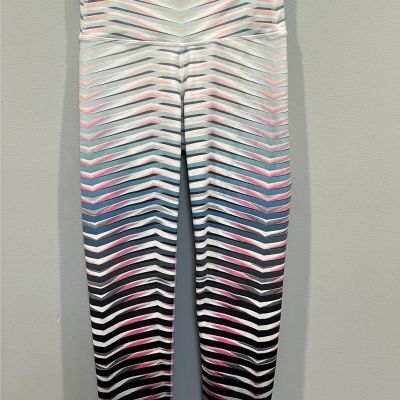 Athleta Women’s Leggings Size XXS Cropped High Rise Prism Chaturanga Striped