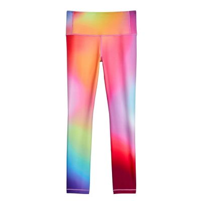 Athleta Love Proudly 7/8 Tight Multicolor Rainbow Print High Rise Powerlift