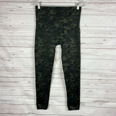 Spanx Womens Look at Me Now Seamless Leggings Size 2X Green Camo