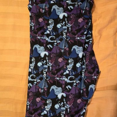 NWOT Lularoe TC Blue & Purple Captain Hook  Leggings (#L83)