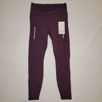 NWT ATHLETA Rainier Tight Leggings Size S Small Spiced Cabernet Workout Running