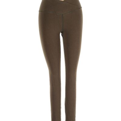 Aeropostale Women Brown Leggings S