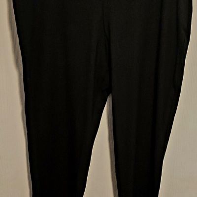 Workshop Republic Clothing Women Black Plus Size Leggings 2X Soft Comfy NWOT