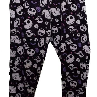 Disney Nightmare Before Christmas Leggings Purple Size XL Atheleisure Workout