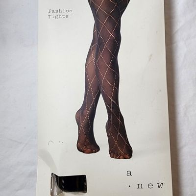 New A New Day Fashion Tights Black (Ebony) Size L/XL 1 Pair