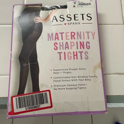 Assets Maternity Shaping Tights Size 4 NEW In Pack Black Terrific Tights