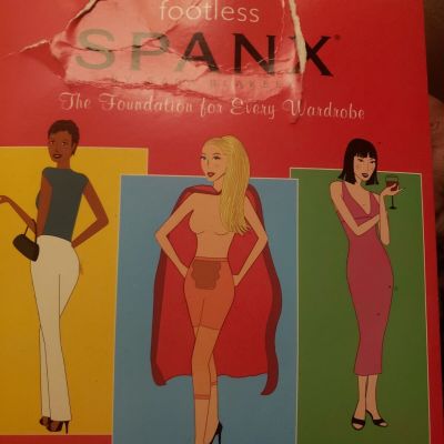 SPANX Footless Body Shaping Pantyhose Super Control Size C Nude Style A20276