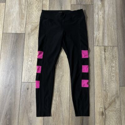 VOGO Athletica Leggings Yoga Workout Black & Pink Size Small