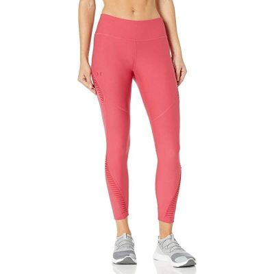 Under Armour Pink Vanish Pleated Sheer Ankle Leggings Women's Size Small