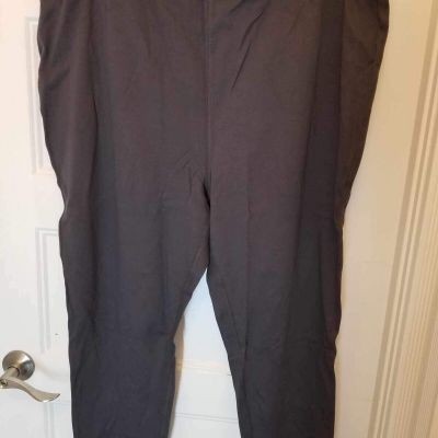 Liz Claiborne New York 4 Way Stretch Leggings Versatile Charcoal Gray Sz 3X #118