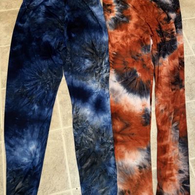 Lot Of 2 Pairs Of Fashion Nova Leggings Ladies Size 1X Multicolored New With Tag