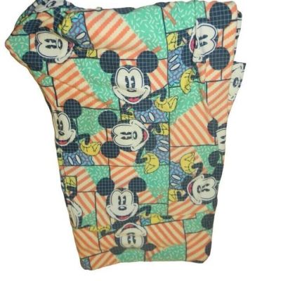 LulaRoe Mickey Mouse Colorful Women's One Size Leggings Pants