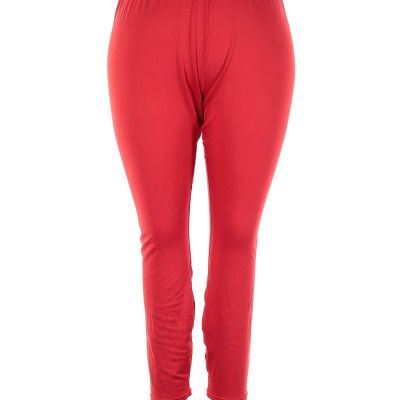 Unbranded Women Red Leggings 4X Plus