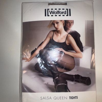 Wolford Salsa Queen Tights Sahara / Black Large 18493 8458