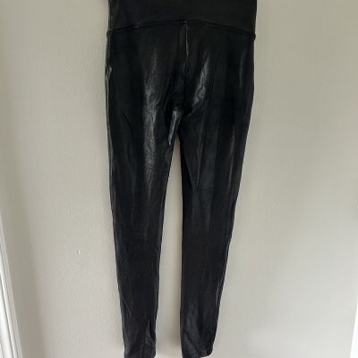 Spanx Size S Faux Leather Leggings for Women - Black