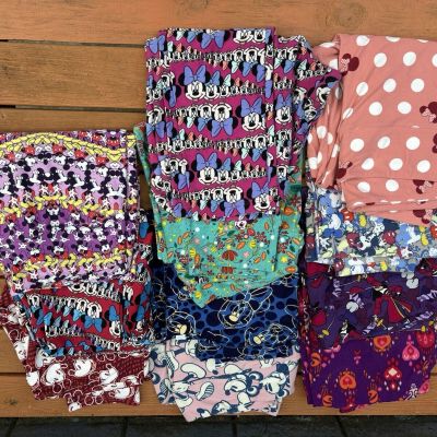 Eleven Disney Lularoe Tall And Curvy Leggings Fun Designs!