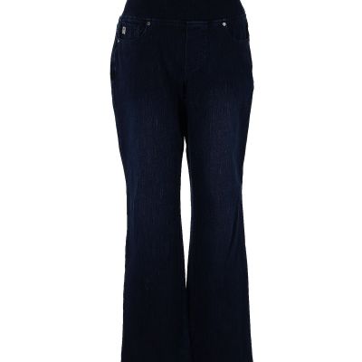 Belle By Kim Gravel Women Blue Jeggings 4 Petites