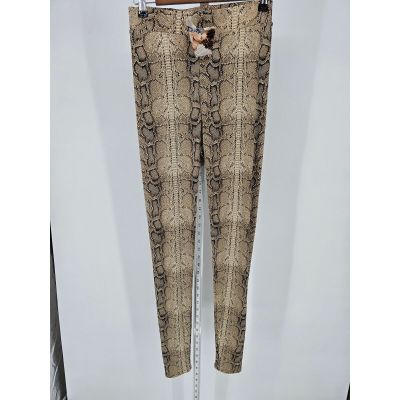 Naked Wardrobe Womens Sz M Pull On Leggings Snakeskin Print NEW