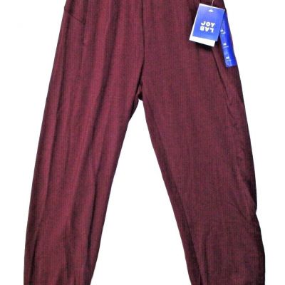 Women's Size XS 7/8 Leggings Yoga Pants - JoyLab™ Burgandy Fig Color