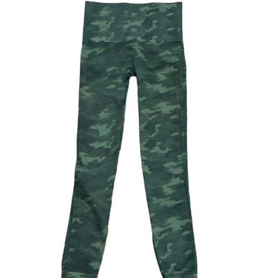 SPANX Look At Me Now Seamless Green Camo Leggings #FL3515 Size? Small