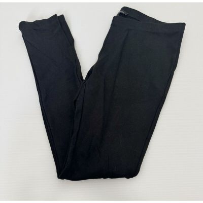 White House Black Market Leggings Size S Black Pull-On Style Low Rise Ankle Slit