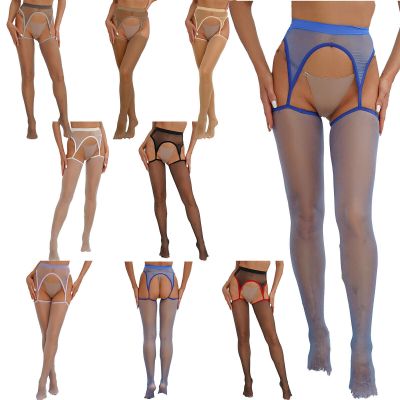 US Womens Lingerie Mesh Pantyhose Stretchy Stockings Stage Performance Underwear