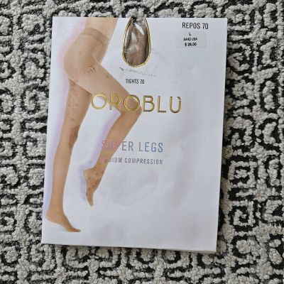 Oroblu Super Legs Medium Compression Hosiery Size Large