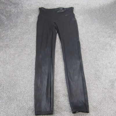 Spanx Leggings Womens Medium Black Faux Leather