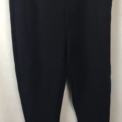 Spanx Assets Women's Leggings Size Small FL4915 Ponte Front Leg Seams Black a18