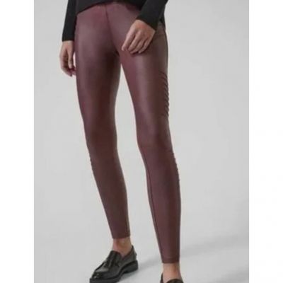 Athleta Delancey Gleam Moto Tight Legging Size XS Cranberry Pockets Athleisure